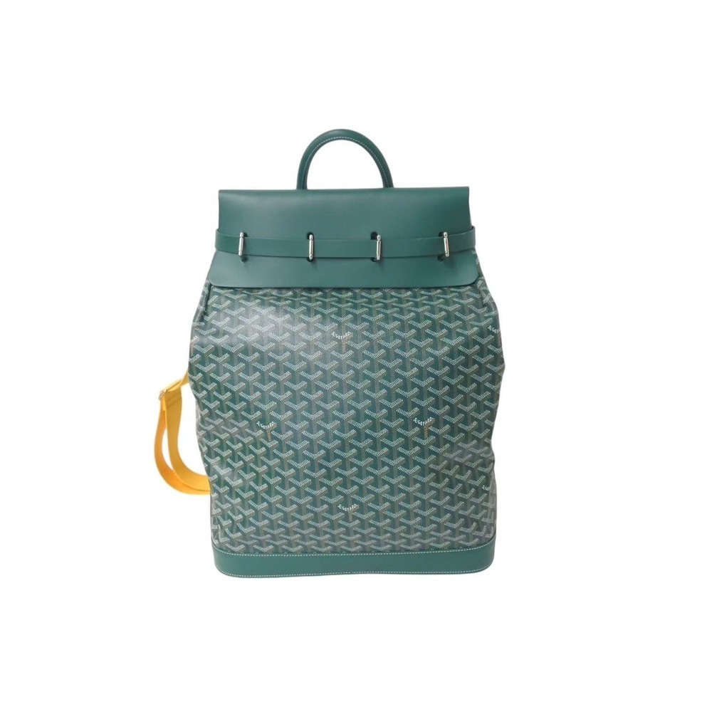 Goyard Green bag leather shoulder Steamer